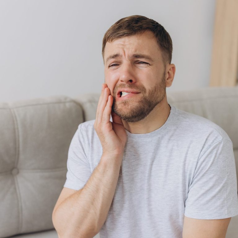 Dental,Health,Problems,Concept.,Man,Suffering,From,Strong,Toothache.,Upset